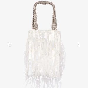 AVERY SEQUIN FEATHER BAG RETROFETE